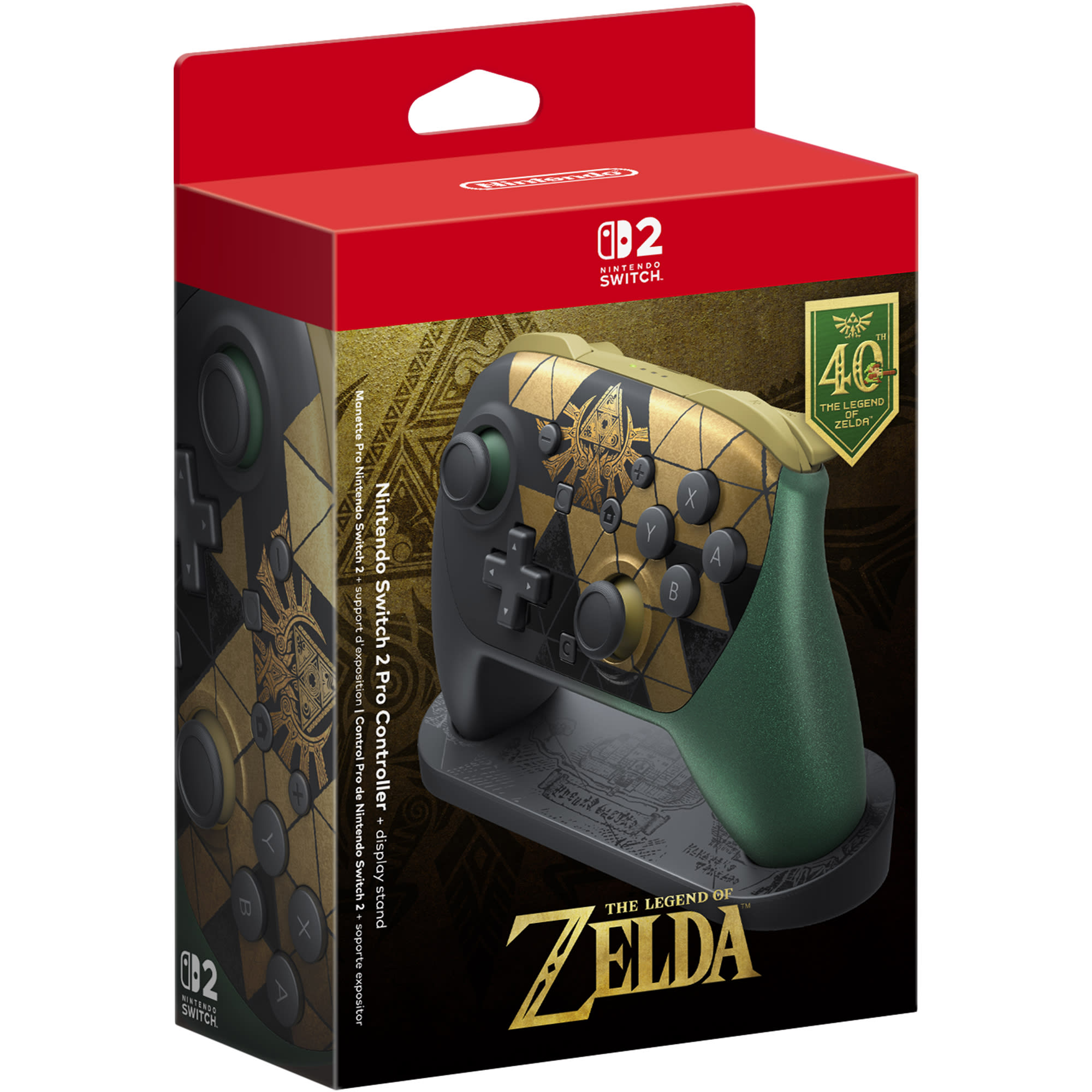 Switch 1 ＆カセット＆プロコン Nintendo Switch™ 2 Pro Controller + display stand – The Legend of